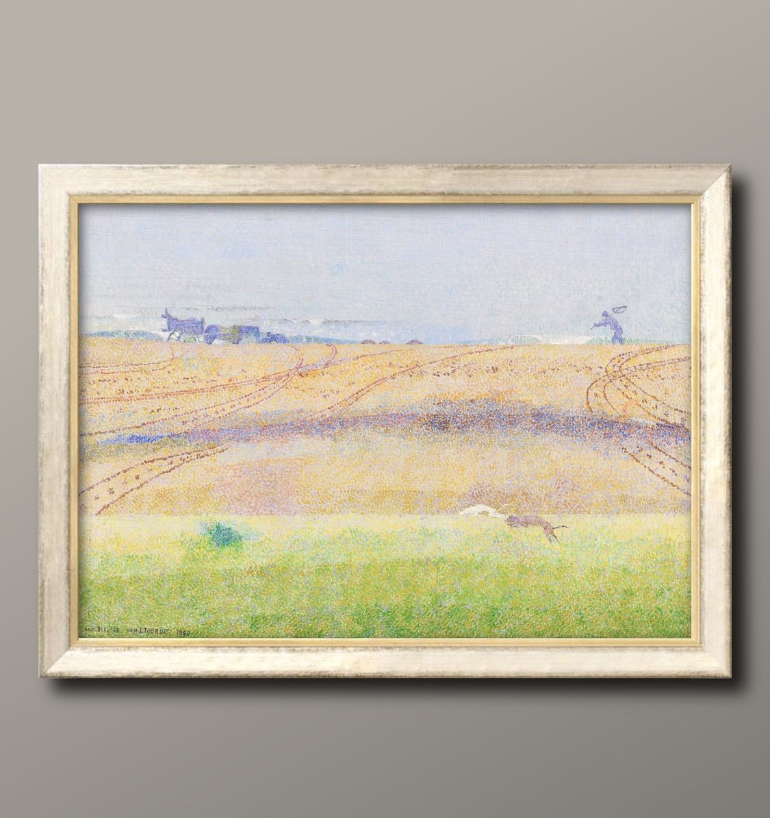 ヤン トーロップ 霧深い海 A3 サイズ ポスター アート おしゃれ 絵画 インテリア 北欧 イラスト マット紙 艶消し アートパネル 額 フレーム デザイン ...