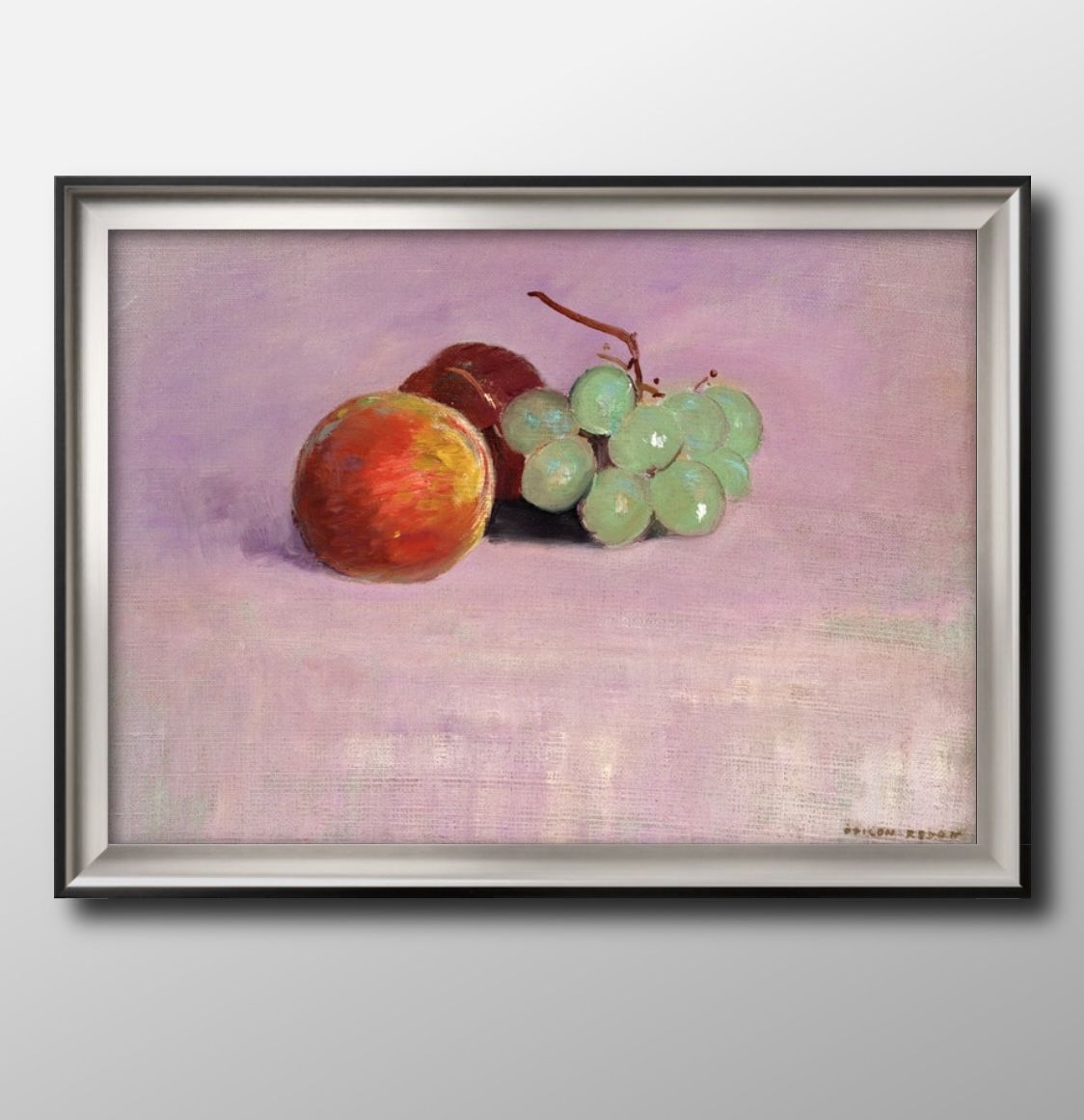 オディロンルドン Nature Morte A3 サイズ ポスター アート おしゃれ 絵画 インテリア 北欧 イラスト マット紙 艶消し アートパネル 額 フレ...