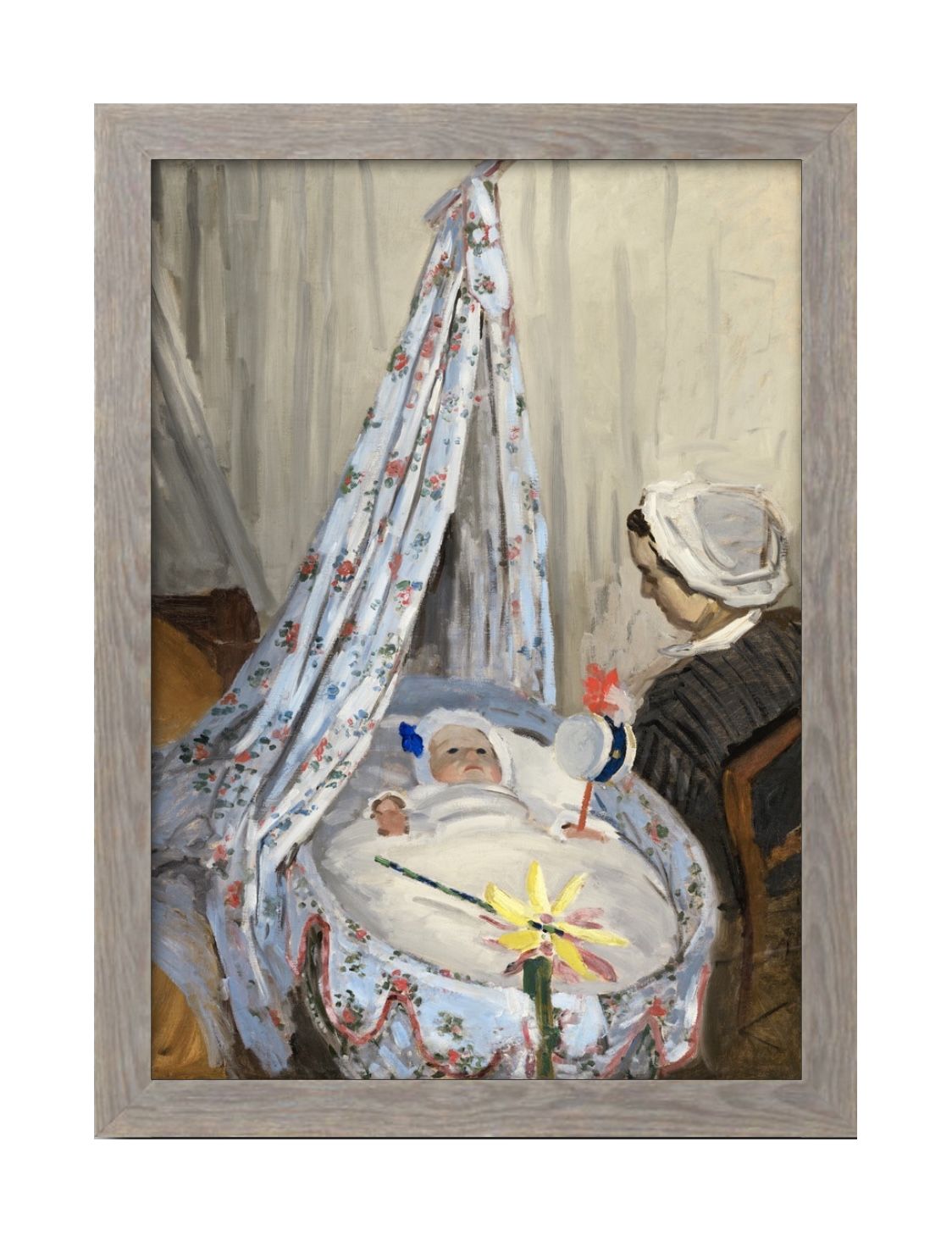 クロード モネ 揺りかごの中のジャン モネ A3 サイズ ポスター アート おしゃれ 絵画 インテリア 北欧 イラスト マット紙 艶消し アートパネル 額 フレ...