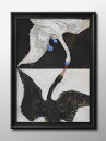 ヒルマ アフ クリント Group IX,SUW, The Swan, No. A3 サイズ ポスター アート おしゃれ 絵画 インテリア 北欧 イラスト マット紙 艶消し アートパネル 額 フレーム デザイン 壁掛け ギフト 新築祝い ディスプレイ 速達 送料無料