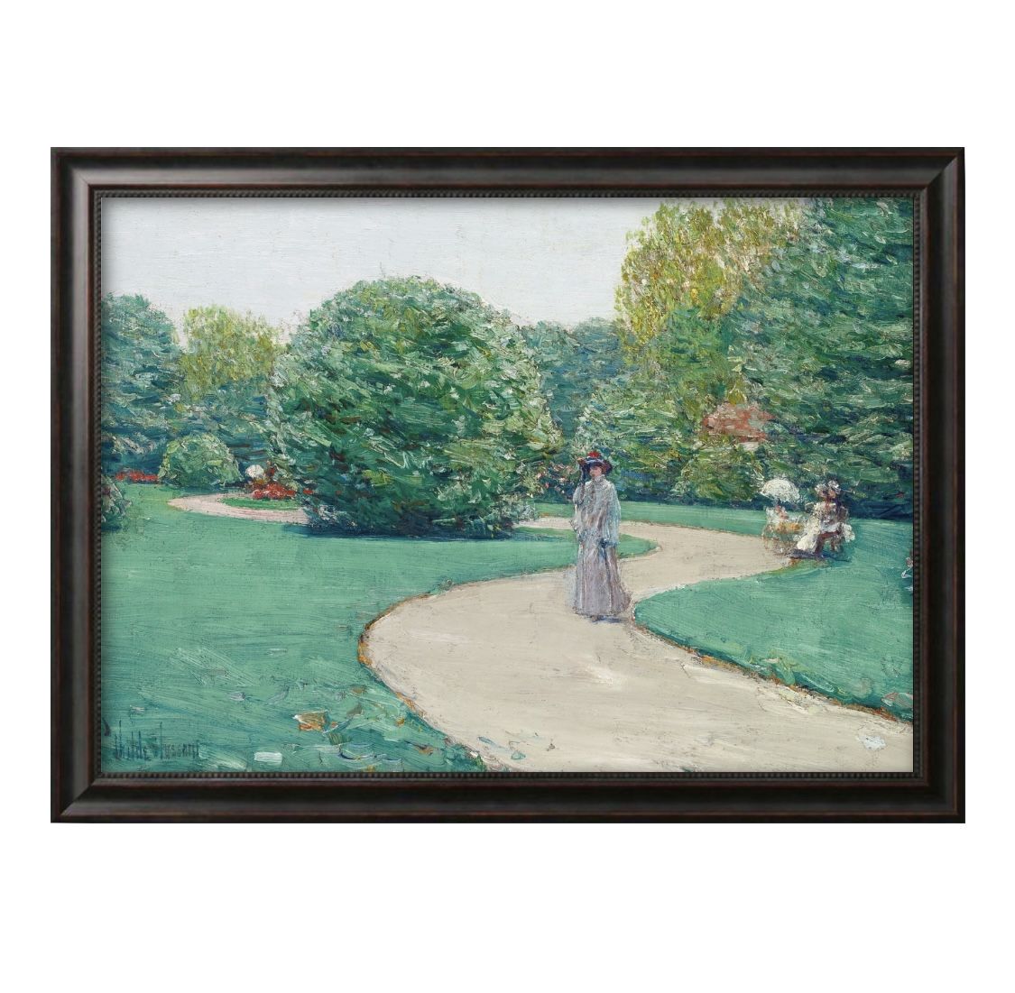 チャイルド ハッサム モンソー公園 A3 サイズ ポスター アート おしゃれ 絵画 インテリア 北欧 イラスト マット紙 艶消し アートパネル 額 フレーム デ...