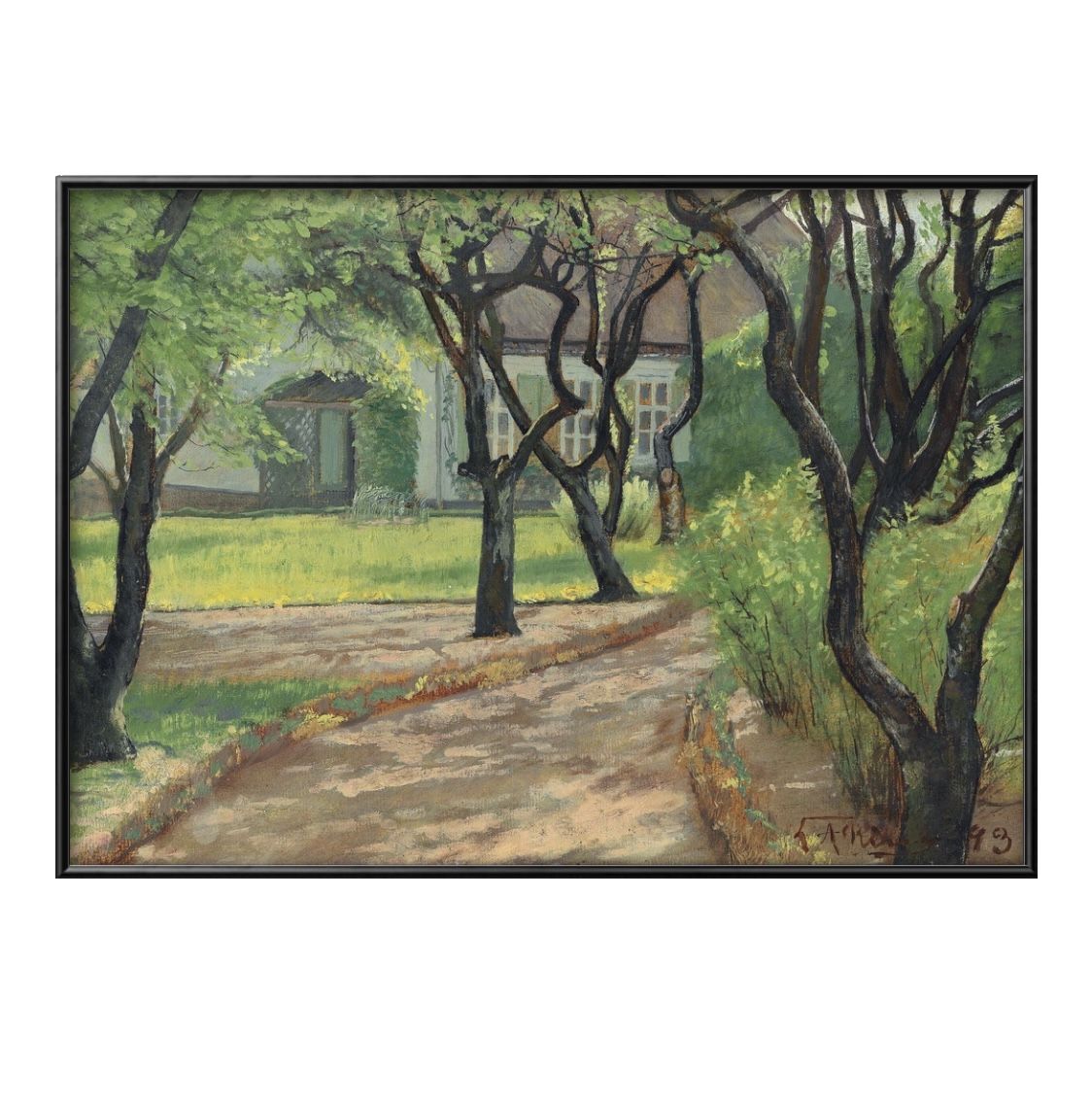 L.Aリング 曲がりくねった道 A3 サイズ ポスター アート おしゃれ 絵画 インテリア 北欧 イラスト マット紙 艶消し アートパネル 額 フレーム デザイ...