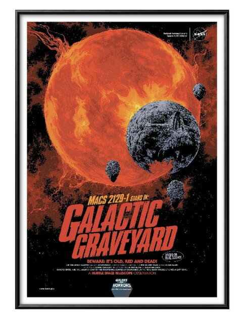 NASA ギャラクシーホラーズ A3 サイズ ポスター アート おしゃれ 絵画 インテリア 北欧 イラスト マット紙 艶消し アートパネル 額 フレーム デザイ...