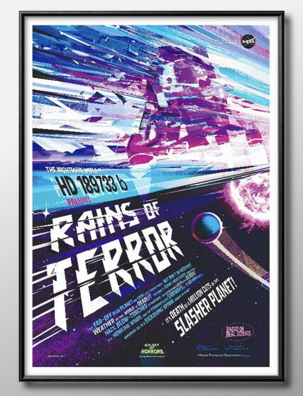 NASA ギャラクシーホラーズ A3 サイズ ポスター アート おしゃれ 絵画 インテリア 北欧 イラスト マット紙 艶消し アートパネル 額 フレーム デザイ...