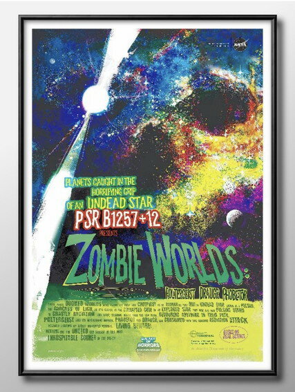 NASA ギャラクシーホラーズ A3 サイズ ポスター アート おしゃれ 絵画 インテリア 北欧 イラスト マット紙 艶消し アートパネル 額 フレーム デザイ...