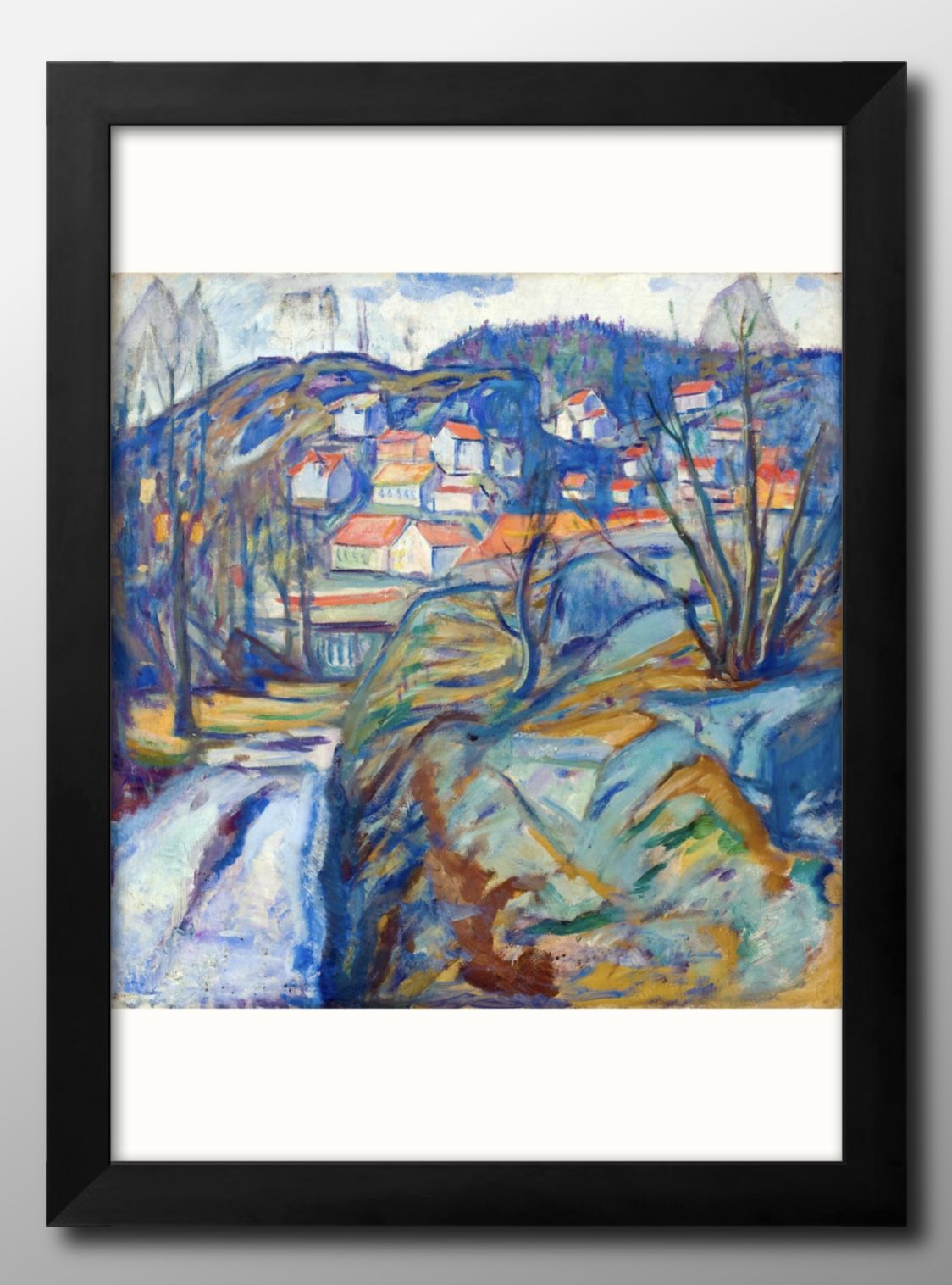 エドヴァルト ムンク A3 サイズ ポスター アート おしゃれ 絵画 インテリア 北欧 イラスト マット紙 艶消し アートパネル 額 フレーム デザイン 壁掛け...