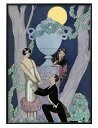 ジョルジュ バルビエ The Swing s A3 サイズ ポスター アート おしゃれ 絵画 インテリア 北欧 イラスト マット紙 艶消し アートパネル 額 フ...