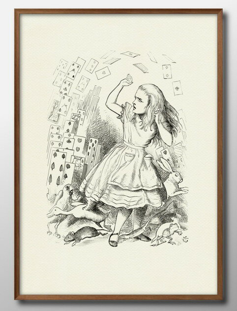 不思議の国のアリス アリス イン ワンダーランド A3 サイズ ポスター アート おしゃれ 絵画 インテリア 北欧 イラスト マット紙 艶消し アートパネル 額...