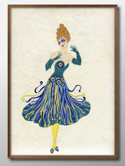 ファッションショー A3 サイズ ポスター アート おしゃれ 絵画 インテリア 北欧 イラスト マット紙 艶消し アートパネル 額 フレーム デザイン 壁掛け ...