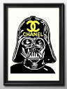 スターウォーズ ダースベイダー Chanel シャネル オマージュ A3 サイズ ポスター アート おしゃれ 絵画 インテリア 北欧 イラスト マット紙 艶消し アートパネル 額 フレーム デザイン 壁掛け ギフト 新築祝い ディスプレイ 速達 送料無料