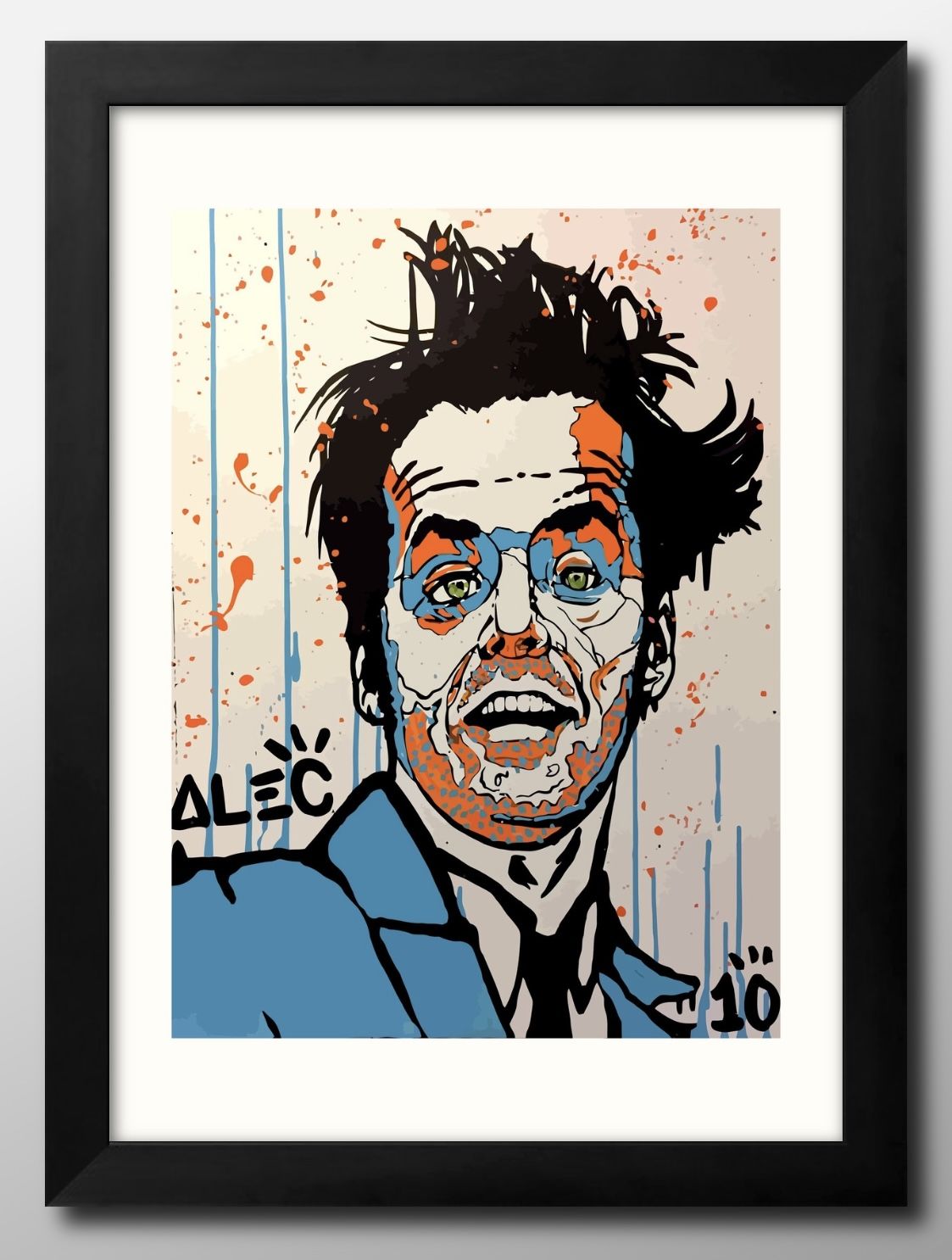 ジャック ニコルソン アート A3 サイズ ポスター アート おしゃれ 絵画 インテリア 北欧 イラスト マット紙 艶消し アートパネル 額 フレーム デザイン...