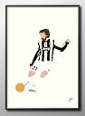 サッカー フットボール イタリア セリエA アンドレア ピルロ A3 サイズ ポスター アート おしゃれ 絵画 インテリア 北欧 イラスト マット紙 艶消し ア...