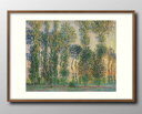 クロード モネ Poplars at Giverny A3 サイズ ポスター アート おしゃれ 絵画 インテリア 北欧 イラスト マット紙 艶消し アートパネル...