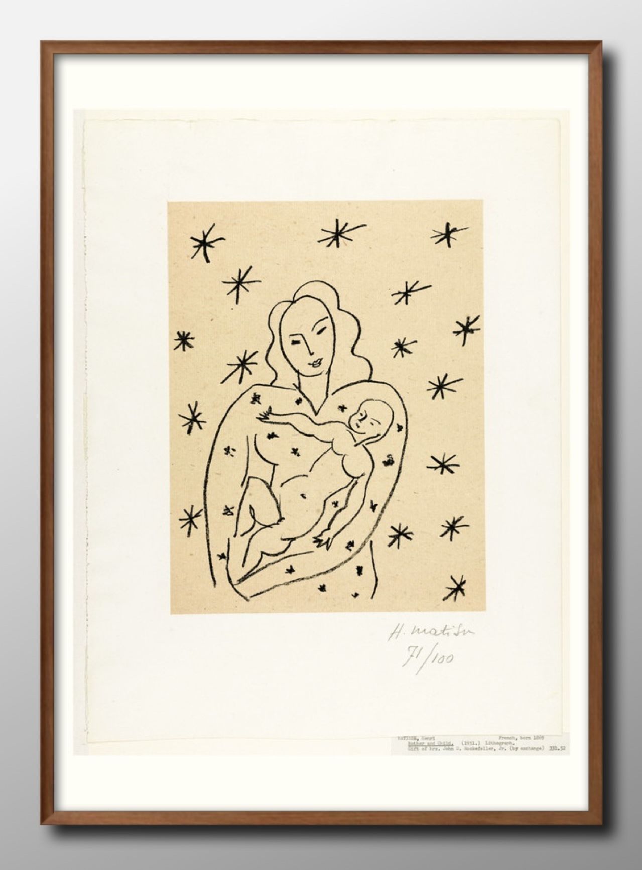 アンリ マティス マチス ムルロ、パリ 星空の聖母子 A3 サイズ ポスター アート おしゃれ 絵画 インテリア 北欧 イラスト マット紙 艶消し アートパネル...