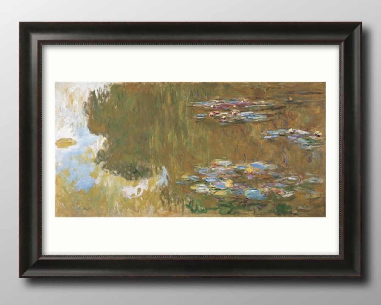 クロード モネ The Water Lily Pond A3 サイズ ポスター アート おしゃれ 絵画 インテリア 北欧 イラスト マット紙 艶消し アートパネ...