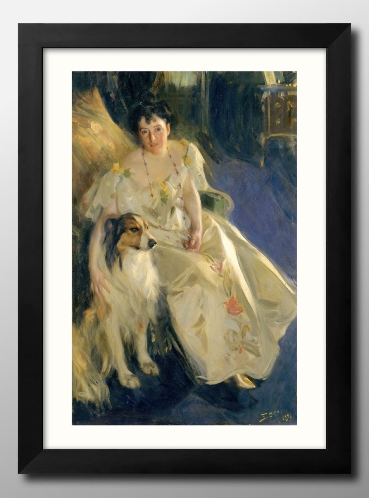 アンデシュ ソーン Mrs. Walter Rathbone Bacon A3 サイズ ポスター アート おしゃれ 絵画 インテリア 北欧 イラスト マット紙 ...