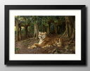 ゲーザ ヴァシュタグ 横になる虎 A3 サイズ ポスター アート おしゃれ 絵画 インテリア 北欧 イラスト マット紙 艶消し アートパネル 額 フレーム デザ...