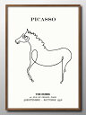 パブロ ピカソ ホース 馬 モダン A3 サイズ ポスター アート おしゃれ 絵画 インテリア 北欧 イラスト マット紙 艶消し アートパネル 額 フレーム デ...