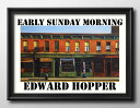 エドワード ホッパー Early Sunday Morning A3 サイズ ポスター アート おしゃれ 絵画 インテリア 北欧 イラスト マット紙 艶消し ア...