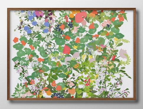フラワー 花 ボタニカル 植物 A3 サイズ ポスター アート おしゃれ 絵画 インテリア 北欧 イラスト マット紙 艶消し アートパネル 額 フレーム デザイ...
