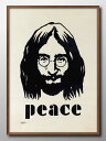 ジョン レノン Beatles ビートルズ ロック イギリス A3 サイズ ポスター アート おしゃれ 絵画 インテリア 北欧 イラスト マット紙 艶消し アー...