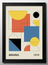 BAUHAUS バウハウス BAUHAUS A3 サイズ ポスター アート おしゃれ 絵画 インテリア 北欧 イラスト マット紙 艶消し アートパネル 額 フレ...