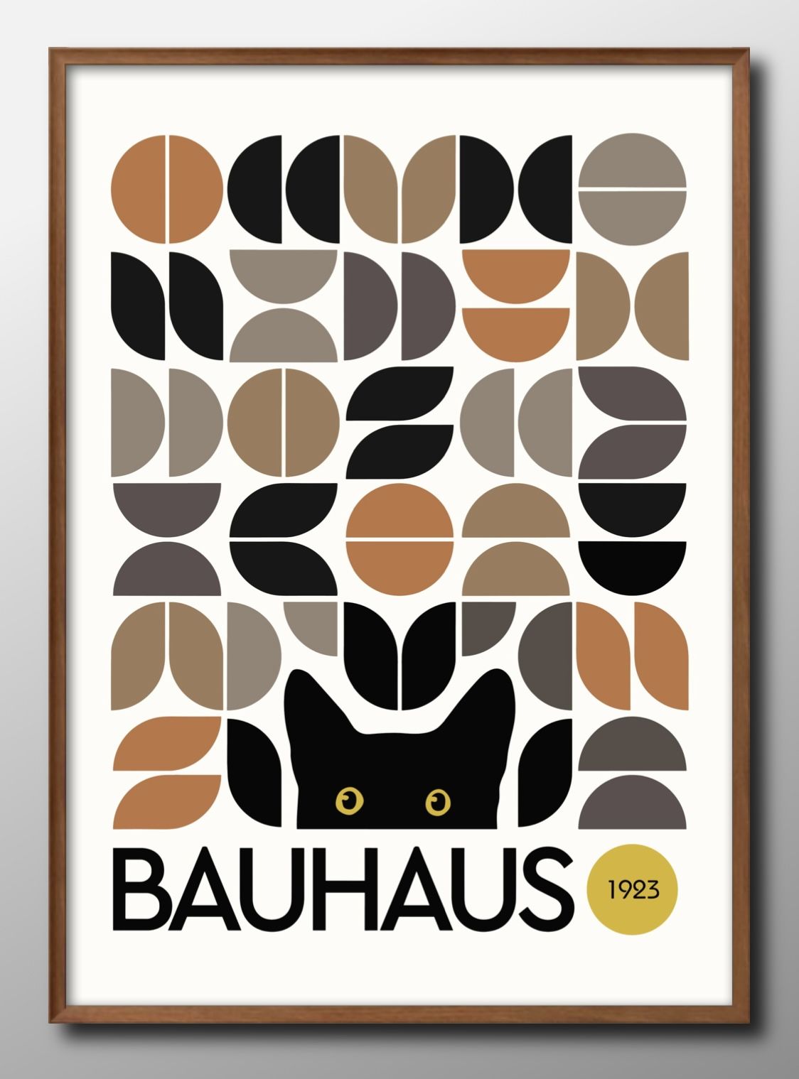 バウハウス BAUHAUS ミャウハウス BAUHAUS A3 サイズ ポスター アート おしゃれ 絵画 インテリア 北欧 イラスト マット紙 艶消し アートパ...