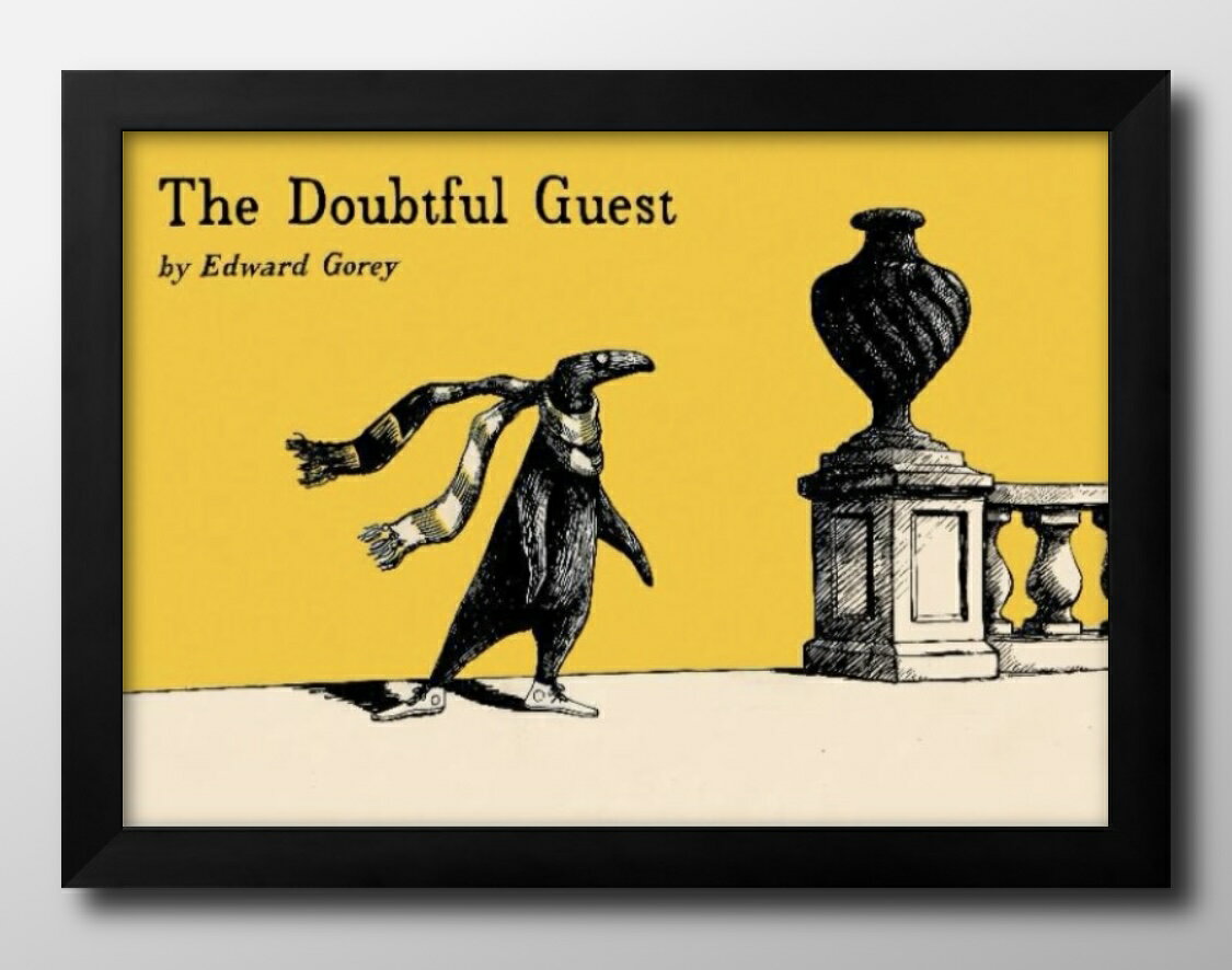 エドワード ゴーリー うろんな客 A3 サイズ ポスター アート おしゃれ 絵画 インテリア 北欧 イラスト マット紙 艶消し アートパネル 額 フレーム デザ...