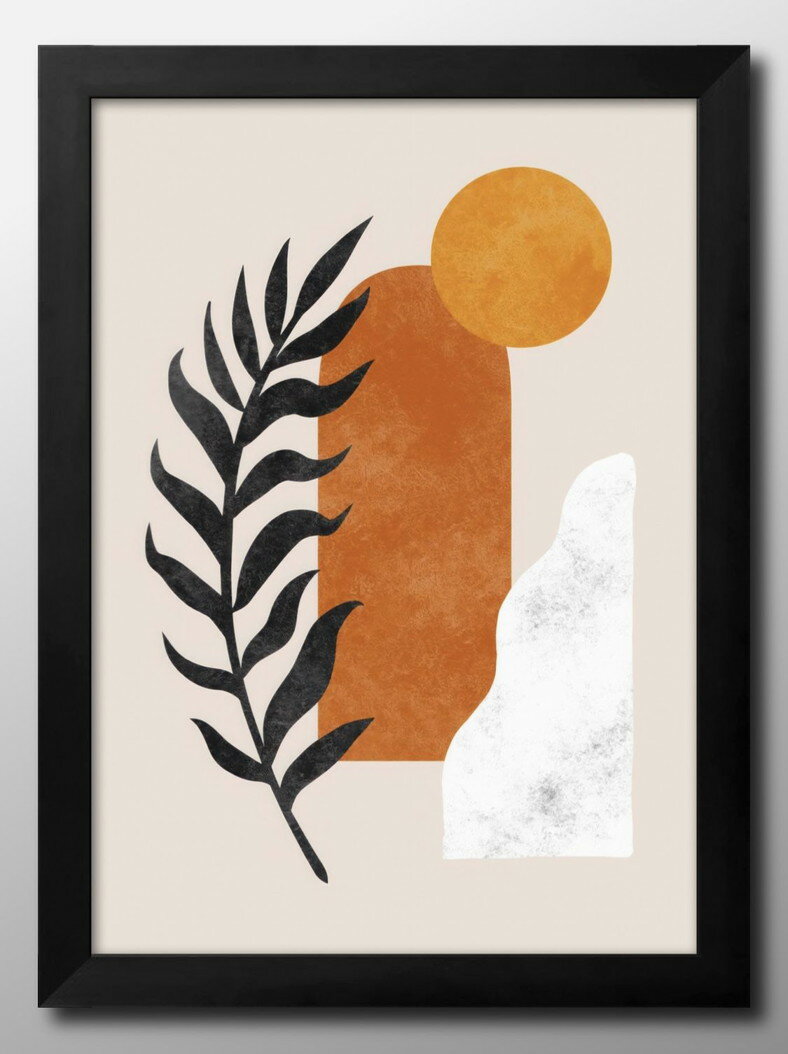 モダン ボタニカル A3 サイズ ポスター アート おしゃれ 絵画 インテリア 北欧 イラスト マット紙 艶消し アートパネル 額 フレーム デザイン 壁掛け ...