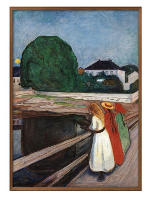エドヴァルド ムンク A3 サイズ ポスター アート おしゃれ 絵画 インテリア 北欧 イラスト マット紙 艶消し アートパネル 額 フレーム デザイン 壁掛け...