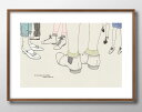 多くの人々 A3 サイズ ポスター アート おしゃれ 絵画 インテリア 北欧 イラスト マット紙 艶消し アートパネル 額 フレーム デザイン 壁掛け ギフト ...