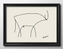 パブロ ピカソ 牡牛 A3 サイズ ポスター アート おしゃれ 絵画 インテリア 北欧 イラスト マット紙 艶消し アートパネル 額 フレーム デザイン 壁掛け ギフト 新築祝い ディスプレイ 速達 送料無料