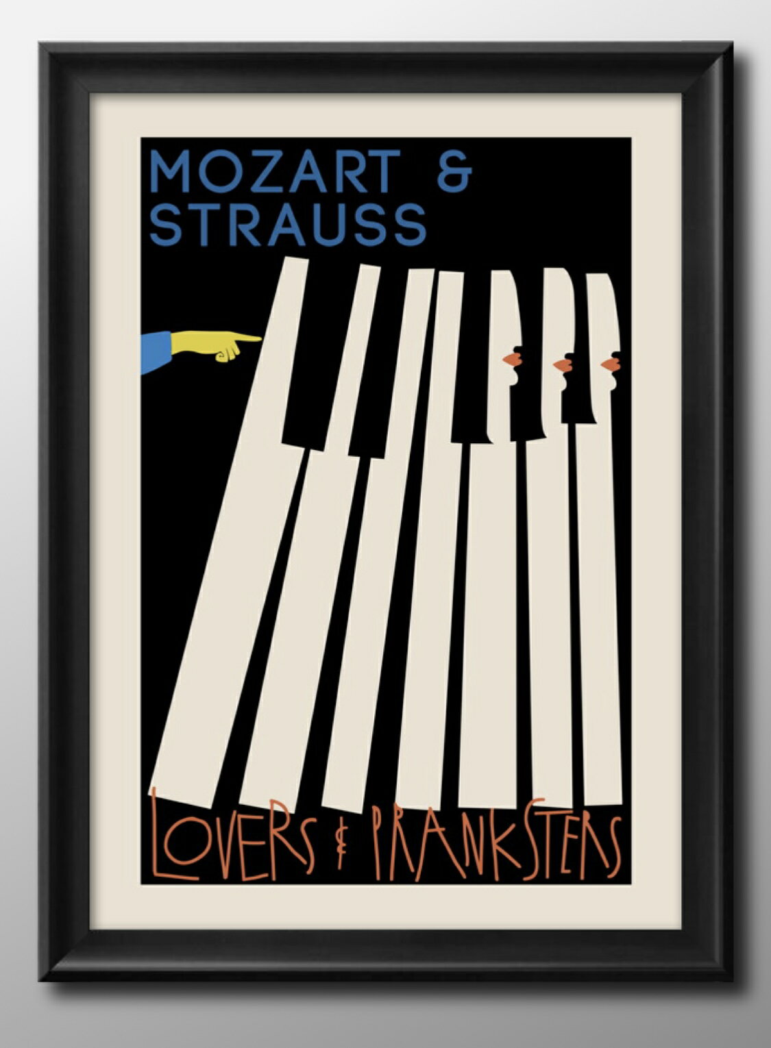 Lauren Rolwing 音楽 A3 サイズ ポスター アート おしゃれ 絵画 インテリア 北欧 イラスト マット紙 艶消し アートパネル 額 フレーム デ...