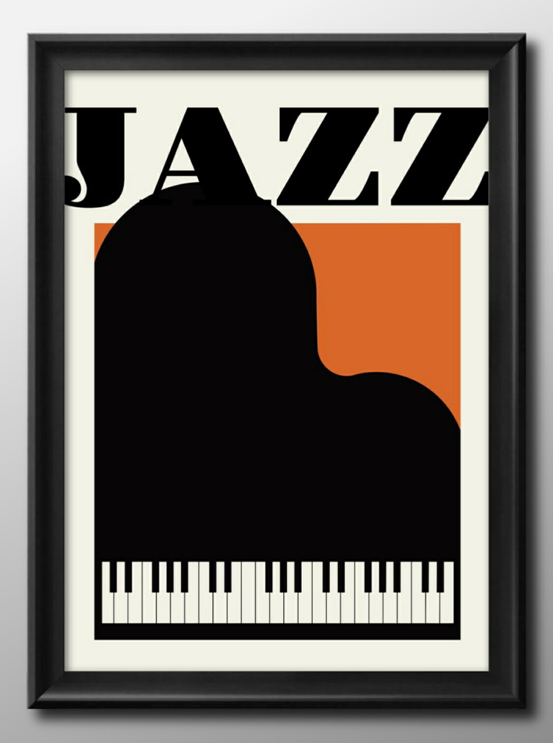 ジャズ ピアノ 音楽 A3 サイズ ポスター アート おしゃれ 絵画 インテリア 北欧 イラスト マット紙 艶消し アートパネル 額 フレーム デザイン 壁掛け...