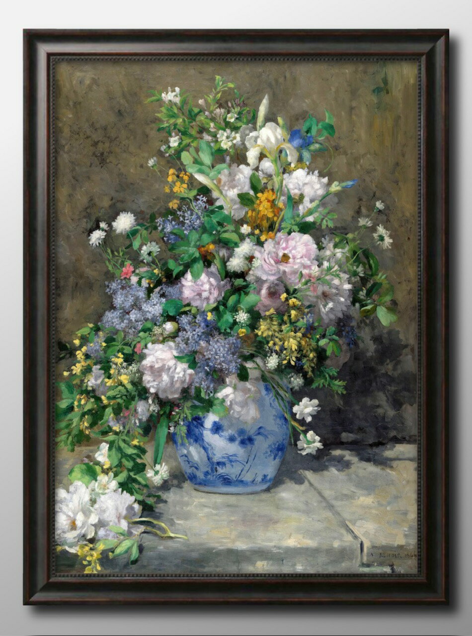 オーギュスト ルノワール Spring Bouquet A3 サイズ ポスター アート おしゃれ 絵画 インテリア 北欧 イラスト マット紙 艶消し アートパネ...