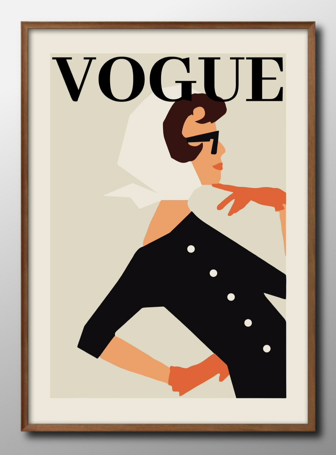 ヴォーグ ビンテージイラスト A3 サイズ ポスター アート おしゃれ 絵画 インテリア 北欧 イラスト マット紙 艶消し アートパネル 額 フレーム デザイン...