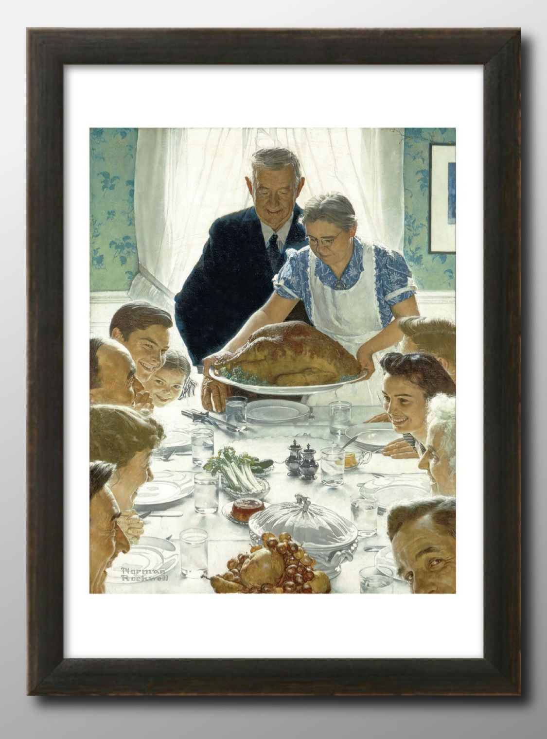 ノーマン ロックウェル Freedom from Want A3 サイズ ポスター アート おしゃれ 絵画 インテリア 北欧 イラスト マット紙 艶消し アート...