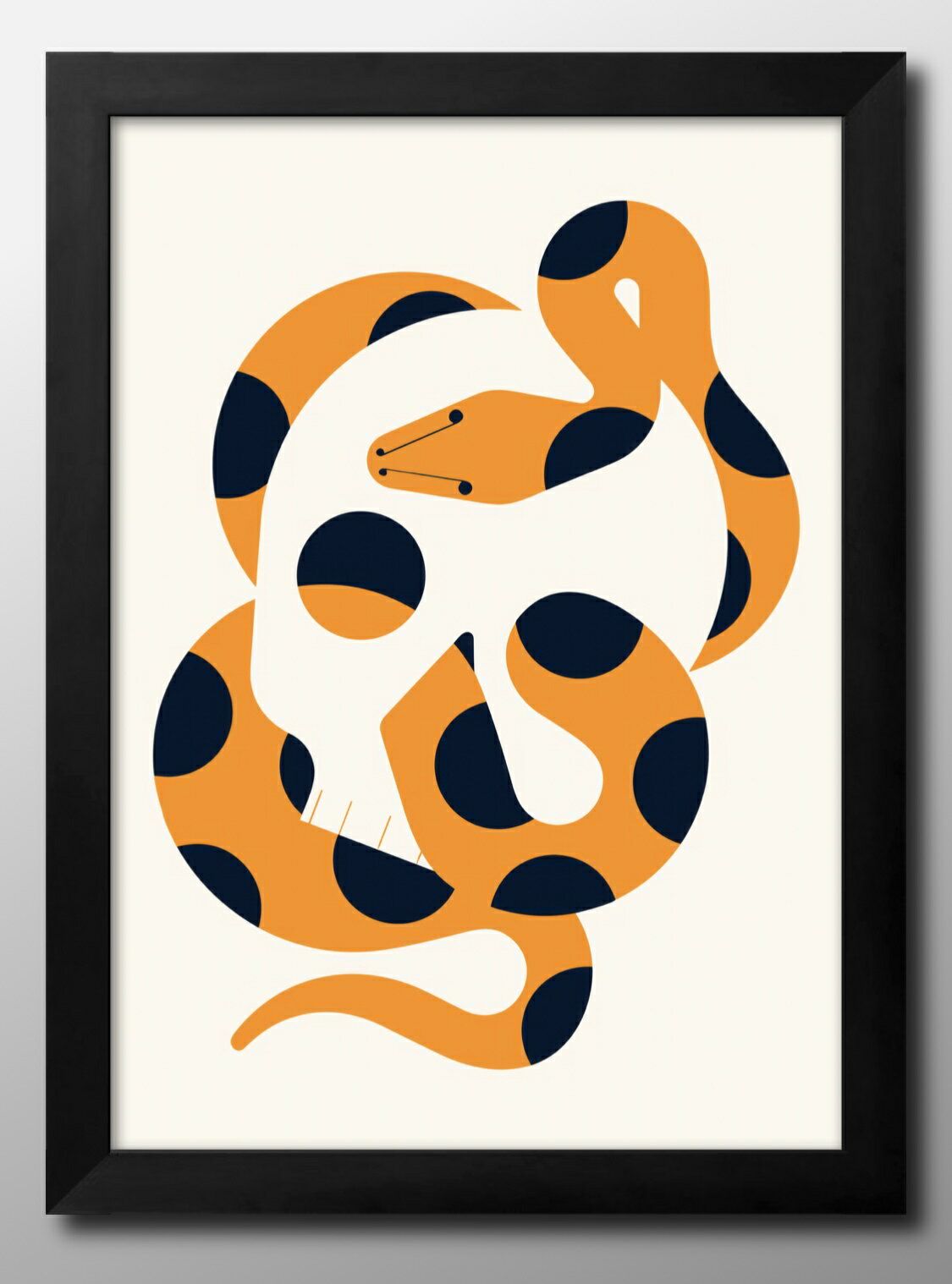 スネーク 蛇 A3 サイズ ポスター アート おしゃれ 絵画 インテリア 北欧 イラスト マット紙 艶消し アートパネル 額 フレーム デザイン 壁掛け ギフト...