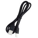 KAUMO 端子長さ2倍 10mm マイクロUSB ケーブル 1m (micro-B 10mm ロング端子) ブラック(2)