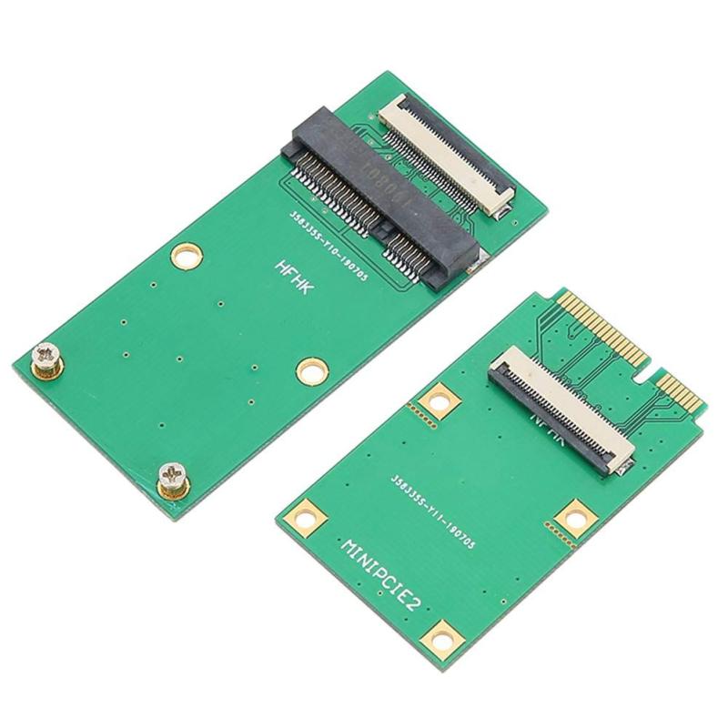 Eboxer ミニPCIE WIFIワイヤレスカード グリーンABS mSATA SSD SATA MINI PCIE SSD延長ケーブル ABS素材製 耐久性 安定した性能