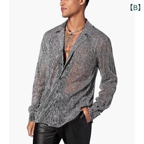 シャツ メンズ 長袖 薄手 涼しい 襟 カジュアル