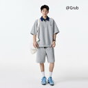 セットアップ メンズ レディース兼 夏 ポロシャツ 半袖 ゆったり スポーツ カジュアル 上下セット