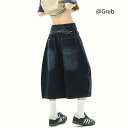 デニムショートパンツ メンズ レディース 夏 ゆったり ワイド ハーフパンツ 短パンストリート アメカジ