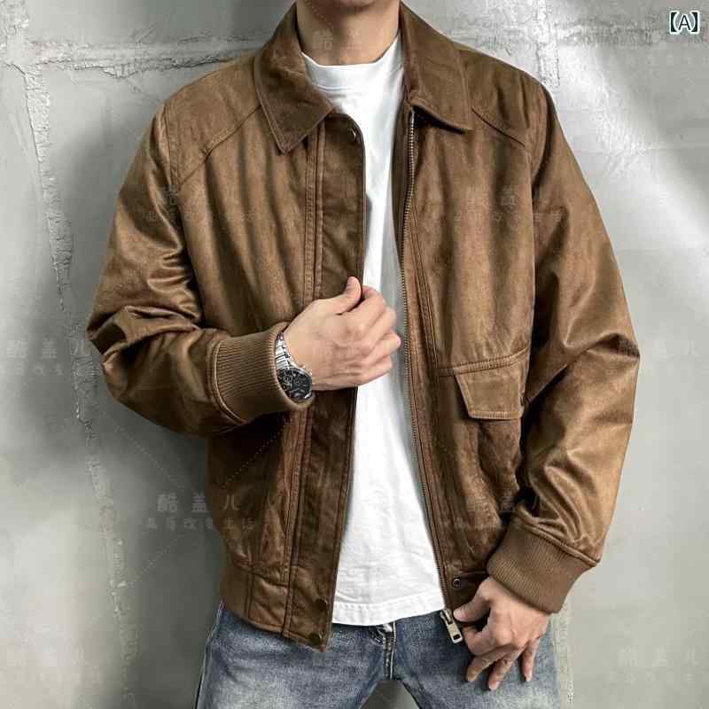 ジャケット メンズ 秋冬 ファッション カジュアル トップス アウター(4)