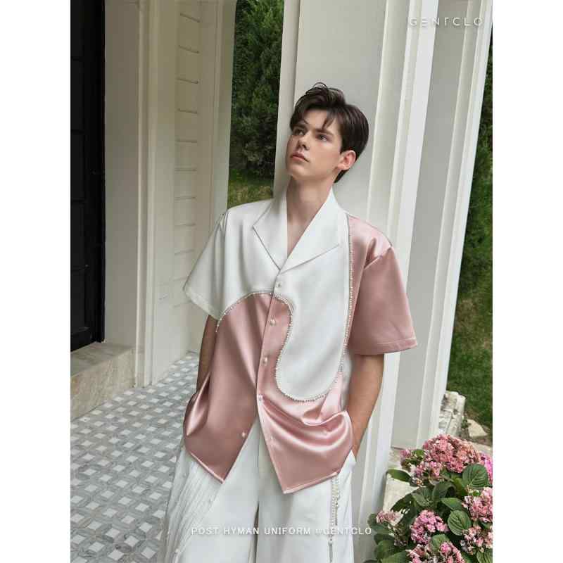 シャツ メンズ 半袖 おしゃれ 配