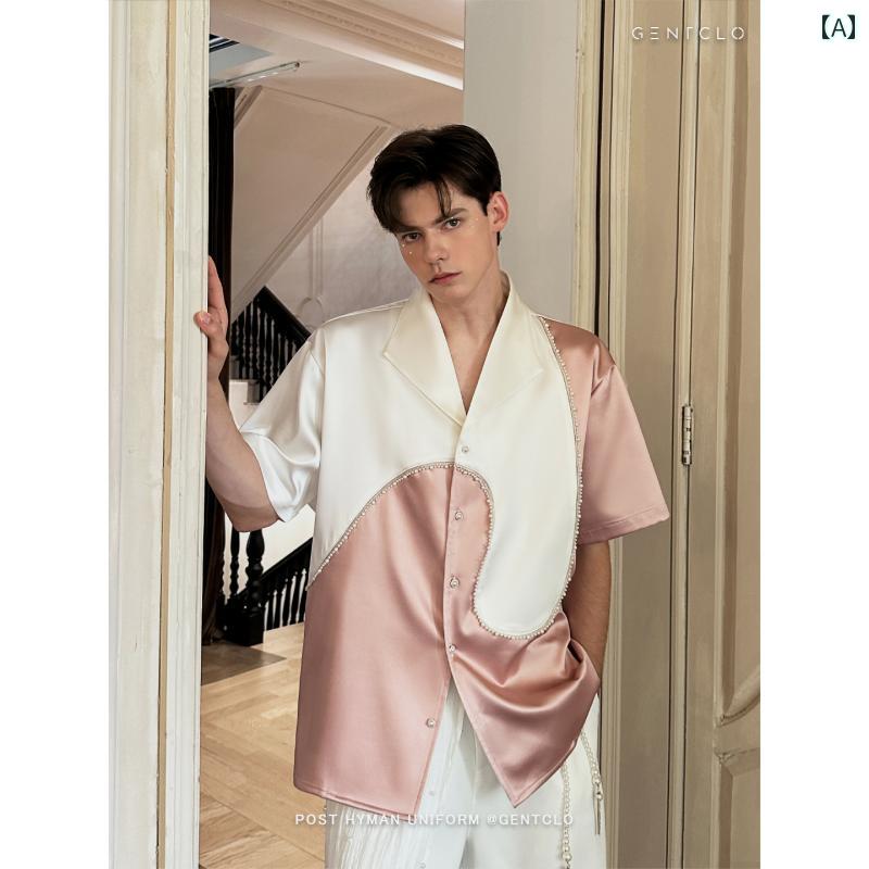 シャツ メンズ 半袖 おしゃれ 配