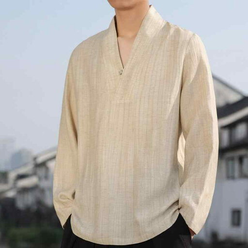 シャツ メンズ Vネック 長袖 通気性 快適 綿麻 唐装 漢服 瞑想修服 上着 シャツ メンズ Vネック 長袖 通気性 快適 綿麻 チャイナ風 普段着 トップス シャツ メンズ Vネック 長袖 通気性 快適 綿麻 唐装 漢服 瞑想修服 上着 シャツ メンズ Vネック 長袖 通気性 快適 綿麻 チャイナ風 普段着 トップス
