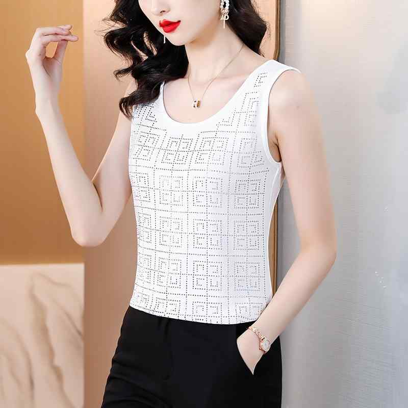 大きいサイズ タンクトップ レディース 外着 インナー 重ね着 スリム ノースリーブ トップス