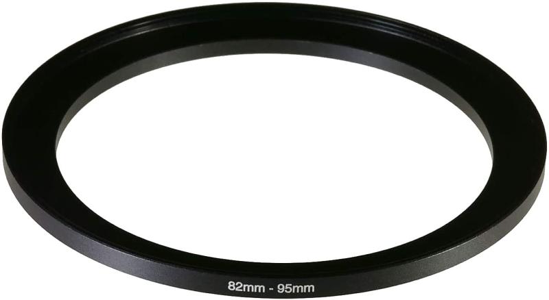 NinoLite NinoLite ステップアップリング82mm→95mm カメラレンズ用 アルミ合金製 アダプターリング Step-Up Ring 黒