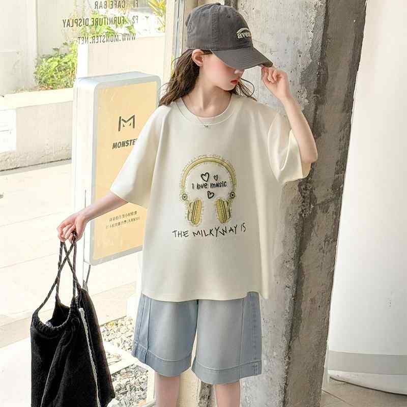 Tシャツ 女の子 夏 半袖 セットアップ 子供服 夏服 2点セット キッズ かわいい